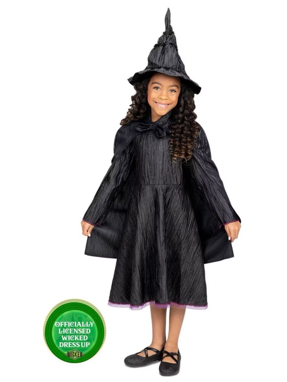 Wicked nwt Deluxe Elphaba Black Defying Gravity Dress Up Set size 4 - 6x